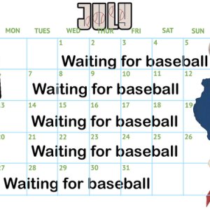 Waiting for baseball