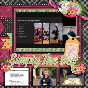 Abigail's MVP Volleyball Award - Virtual Athletic Banquet