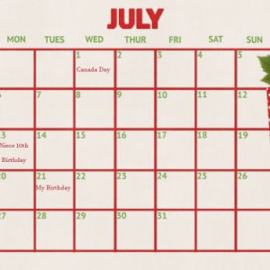 July Desktop