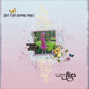 just a girl growing wings