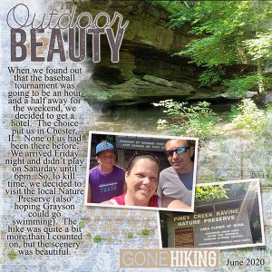 Outdoor Beauty - Template #1 Challenge June 2020
