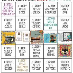 Layout bingo card June 2020