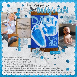 The making of Daddy's Card