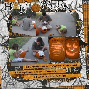 carving pumpkins