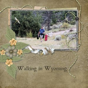 Walking in Wyoming