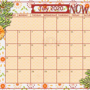 July Sum-Up Calendar