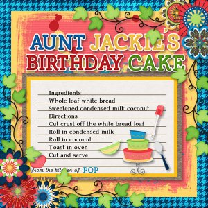 Aunt Jackies Birthday Cake