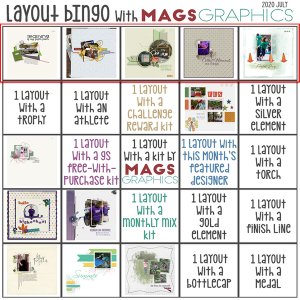 July Layout Bingo