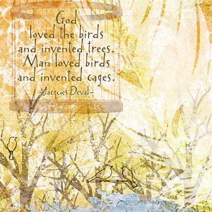 July 2020 Art Journaling - Birds