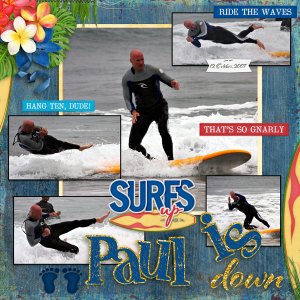 Surf is up Paul is Down