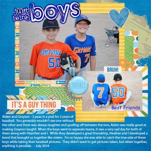 Just Being Boys - Color Challenge July 2020
