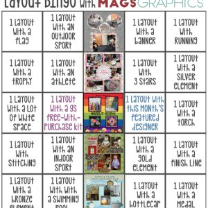 2020 July Bingo challenge
