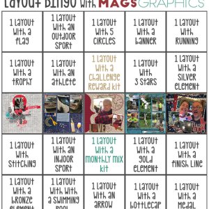 July 2020 Bingo Card