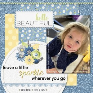 July 2020 Word Art Challenge: Hellow Beautiful