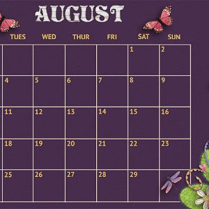 August Calendar