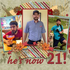 he's now 21!