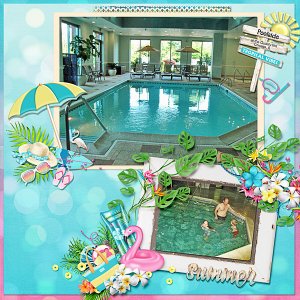 Poolside at the Quality Inn
