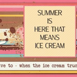 Summer means ice cream