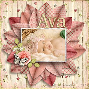 Ava: our little flower petal