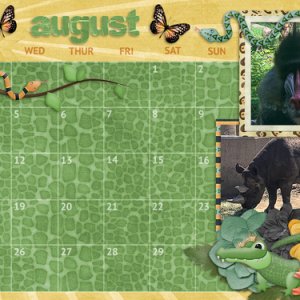 August Calendar Desktop