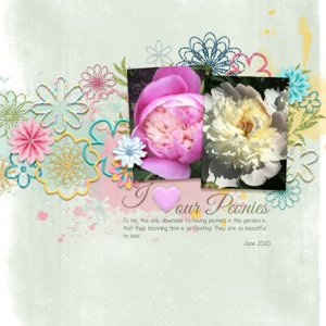 July 2020 Template 1 Challenge - Our Peonies