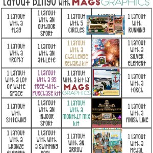 July bingo with MagsGraphics