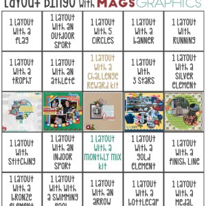 July 2020 Bingo Layout