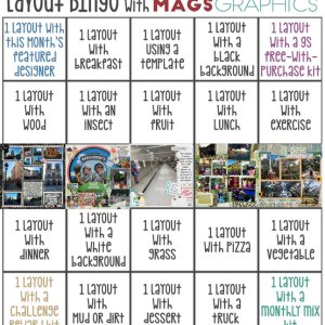 Aug 2020 Layout Bingo