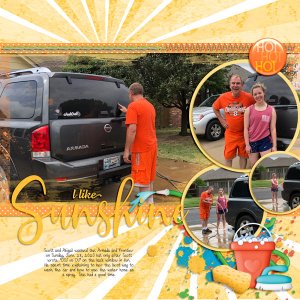 Bonus Dad-Daughter washing her car together 6.28.20