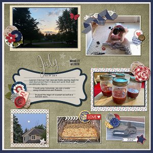 Week 27 of 2020 Focus on Summer Treats, the Sky, and a New Sewing Machine