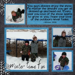 Winter Time Fun