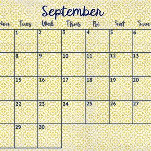September 2020 Calendar