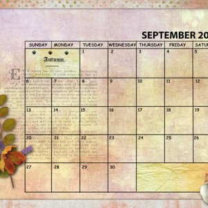 September 2020 Sum Up Calendar