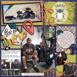 Scott's new toy - motorcycle cargo trailer July 2020