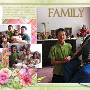 Easter Family (Two Page Spread)
