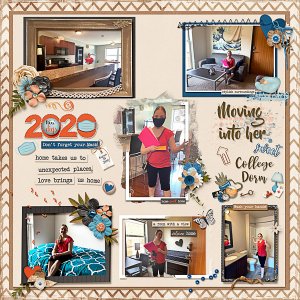 Moving into her College Dorm