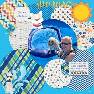 September 2020 Created with Rewards: Tucker in the Pool
