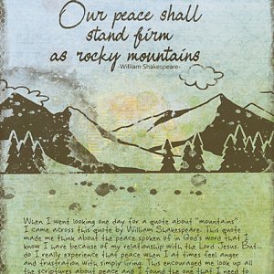 Art Journaling - October 2020 - Mountains
