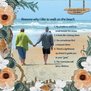 Reasons why I like to walk on the beach ...