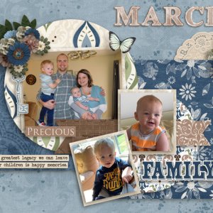 March 2021 Top Calendar