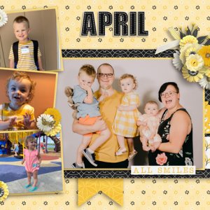 2021 April Calendar Top