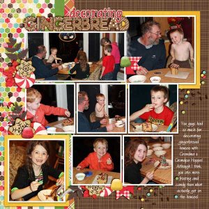 decorating gingerbread