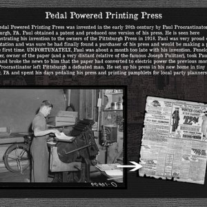 Pedal Powered Printing Press