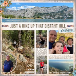 A hike up a hill