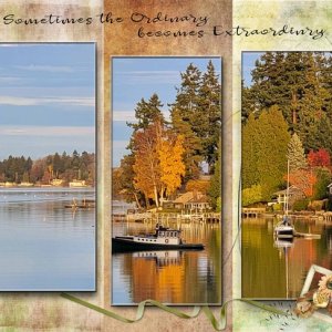 Fall comes to Quartermaster Harbor