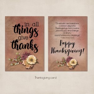 Thanksgiving card