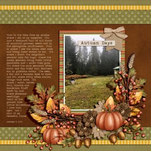 AUTUMN DAYS IN MY PEACEFUL PLACE
