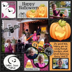 Grand kids on Halloween