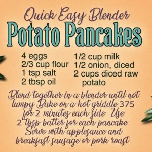Blender Potato Pancakes
