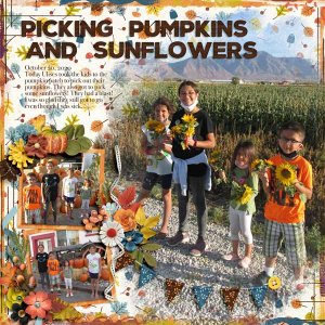 Pumpkins and Sunflowers